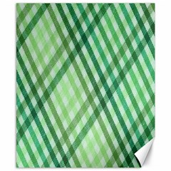 Menta Plaids Canvas 8  X 10  by ConteMonfrey