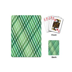 Menta Plaids Playing Cards Single Design (mini) by ConteMonfrey