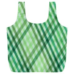 Menta Plaids Full Print Recycle Bag (xxxl) by ConteMonfrey