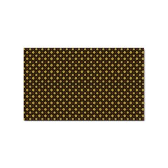 Small Golden Plaids Sticker (rectangular) by ConteMonfrey