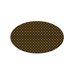 Small Golden Plaids Sticker Oval (10 Pack) by ConteMonfrey