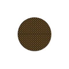 Small Golden Plaids Golf Ball Marker by ConteMonfrey