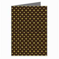 Small Golden Plaids Greeting Card by ConteMonfrey