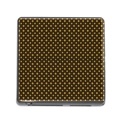 Small Golden Plaids Memory Card Reader (square 5 Slot) by ConteMonfrey