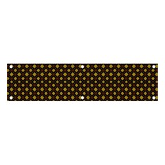 Small Golden Plaids Banner And Sign 4  X 1  by ConteMonfrey