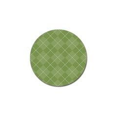 Discreet Green Tea Plaids Golf Ball Marker by ConteMonfrey