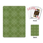 Discreet Green Tea Plaids Playing Cards Single Design (Rectangle) Back