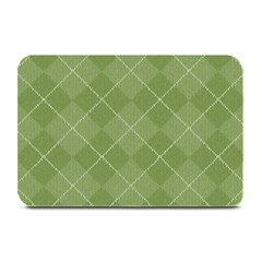 Discreet Green Tea Plaids Plate Mats by ConteMonfrey