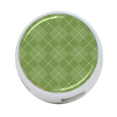 Discreet Green Tea Plaids 4-port Usb Hub (one Side) by ConteMonfrey