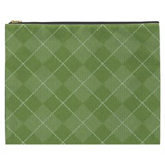 Discreet Green Tea Plaids Cosmetic Bag (xxxl) by ConteMonfrey