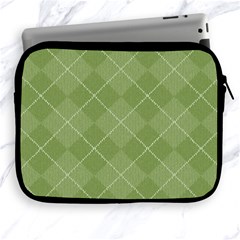 Discreet Green Tea Plaids Apple Ipad 2/3/4 Zipper Cases by ConteMonfrey