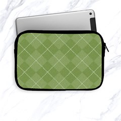 Discreet Green Tea Plaids Apple Ipad Mini Zipper Cases by ConteMonfrey