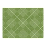 Discreet Green Tea Plaids Double Sided Flano Blanket (Mini)  35 x27  Blanket Front