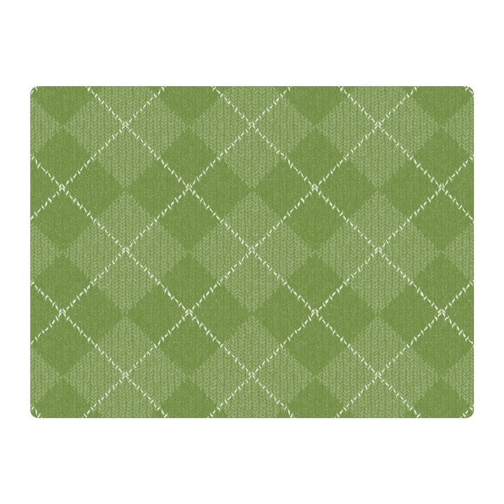 Discreet Green Tea Plaids Double Sided Flano Blanket (Mini) 