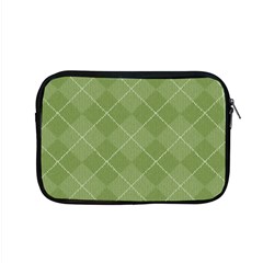 Discreet Green Tea Plaids Apple Macbook Pro 15  Zipper Case by ConteMonfrey