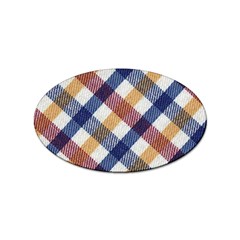 Hot Colors Plaid  Sticker Oval (100 Pack) by ConteMonfrey