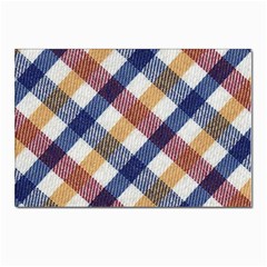 Hot Colors Plaid  Postcard 4 x 6  (pkg Of 10) by ConteMonfrey