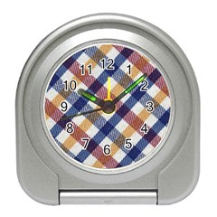 Hot Colors Plaid  Travel Alarm Clock by ConteMonfrey