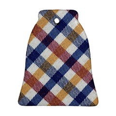 Hot Colors Plaid  Bell Ornament (two Sides) by ConteMonfrey