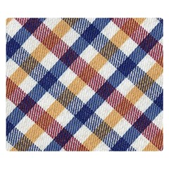 Hot Colors Plaid  Double Sided Flano Blanket (small)  by ConteMonfrey