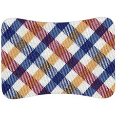 Hot Colors Plaid  Velour Seat Head Rest Cushion by ConteMonfrey