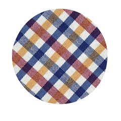 Hot Colors Plaid  Mini Round Pill Box (pack Of 3) by ConteMonfrey