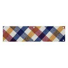 Hot Colors Plaid  Banner And Sign 4  X 1 