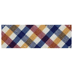 Hot Colors Plaid  Banner And Sign 9  X 3  by ConteMonfrey