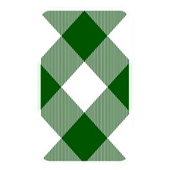 Green And White Diagonal Plaids Memory Card Reader (rectangular) by ConteMonfrey