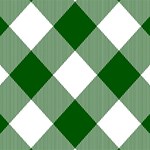 Green and white diagonal plaids Play Mat (Square) Front