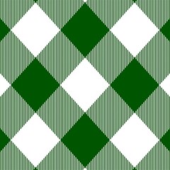 Green and white diagonal plaids Play Mat (Rectangle)