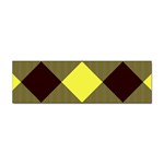 Black and yellow plaids diagonal Sticker Bumper (10 pack) Front