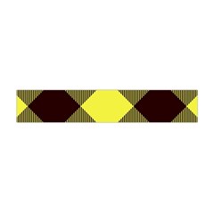 Black And Yellow Plaids Diagonal Flano Scarf (mini) by ConteMonfrey