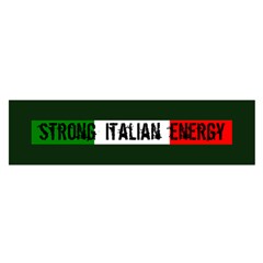 Strong Italian Energy Oblong Satin Scarf (16  X 60 ) by ConteMonfrey