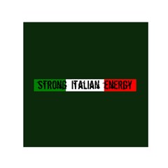 Strong Italian Energy Square Satin Scarf (30  X 30 ) by ConteMonfrey