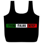 Strong Italian energy Full Print Recycle Bag (XXXL) Front