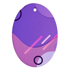 Colorful-abstract-wallpaper-theme Ornament (oval)