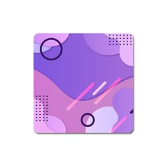 Colorful-abstract-wallpaper-theme Square Magnet by Wegoenart