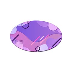 Colorful-abstract-wallpaper-theme Sticker Oval (100 Pack) by Wegoenart