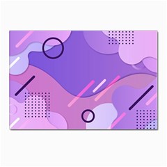 Colorful-abstract-wallpaper-theme Postcards 5  X 7  (pkg Of 10) by Wegoenart