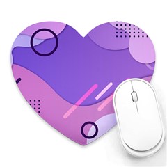 Colorful-abstract-wallpaper-theme Heart Mousepad by Wegoenart