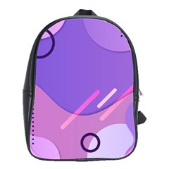 Colorful-abstract-wallpaper-theme School Bag (large) by Wegoenart