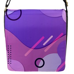 Colorful-abstract-wallpaper-theme Flap Closure Messenger Bag (s) by Wegoenart