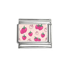 Seamless-strawberry-fruit-pattern-background Italian Charm (9mm)