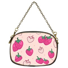 Seamless-strawberry-fruit-pattern-background Chain Purse (two Sides) by Wegoenart