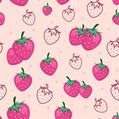 Seamless-strawberry-fruit-pattern-background Play Mat (rectangle)