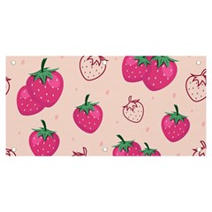 Seamless-strawberry-fruit-pattern-background Banner And Sign 6  X 3 