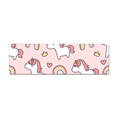 Cute-unicorn-rainbow-seamless-pattern-background Sticker Bumper (10 Pack) by Wegoenart