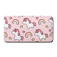 Cute-unicorn-rainbow-seamless-pattern-background Medium Bar Mat by Wegoenart