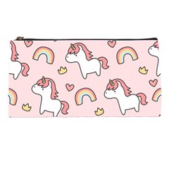 Cute-unicorn-rainbow-seamless-pattern-background Pencil Case by Wegoenart